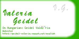 valeria geidel business card